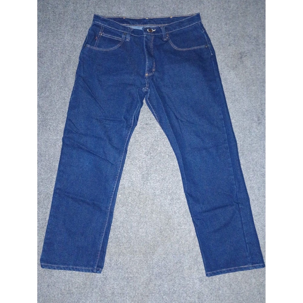 Men's Red Kap Dark Blue Straight Leg Denim Jeans Work Pants NWOT 34x30